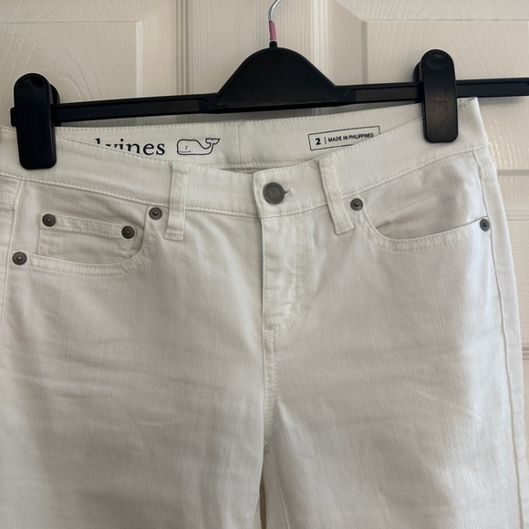 Vineyard Vines White Denim Jeans - Petite Size 2 - Picture 5 of 5